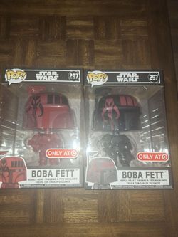 Black and Red Jumbo Boba Fett pop