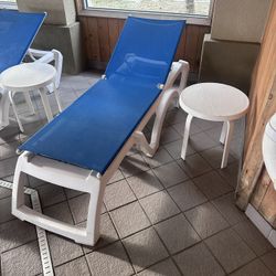 Swimming Pool Lounge Chair  & Table