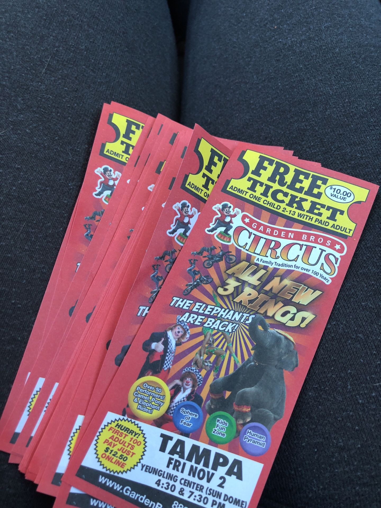 Circus tickets
