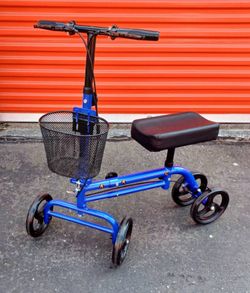 ZDMZR Knee Scooter with Brakes, Fully Adjustable, Folds, Lt Weight