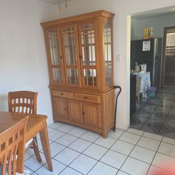 Dining Room Table And Hutch