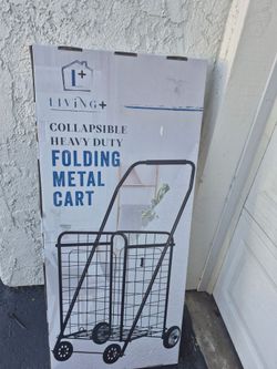 New folding metal cart