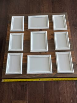 9 Photo Wood Frame Collage 4x6 and 5x7
