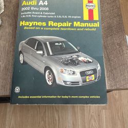 Haynes Repair Manual Audi A4