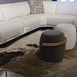 Leather Sectional Recliner