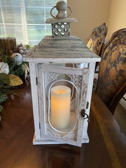 Vintage White Decorative Cage