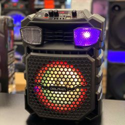 Speaker Bluetooth Karaoke Woofer 8" Inlambrico Micrófono Control Remoto Excelente Sonido