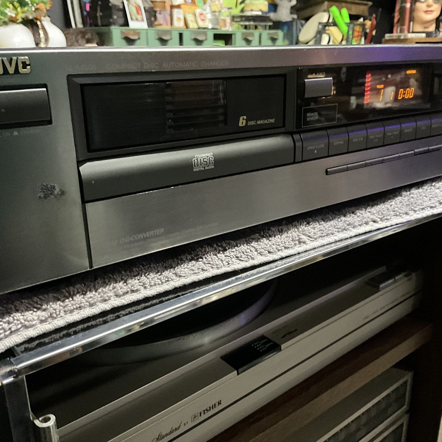 JVC XL-M505 6 Disc Magazine Cartridge CD Player Changer Tested