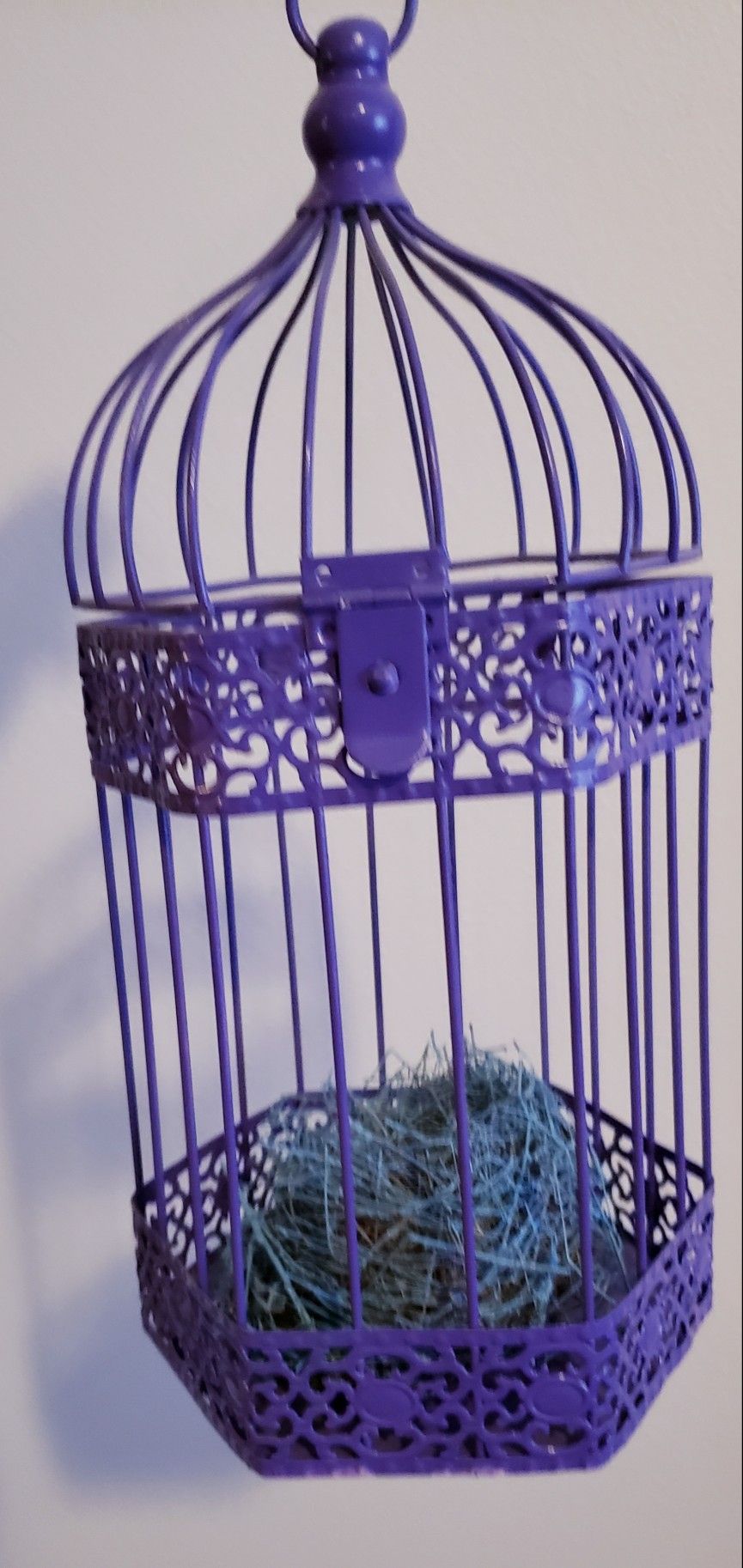 Customised Heavy Metal Bird Cage Real Nest Fell During Storm Mauled Tree 2 Decades Ago Awesome Decor