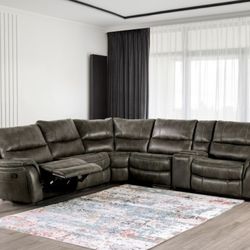 -GreyReclining Sofa Sectional- CLEARANCE SALE!!!