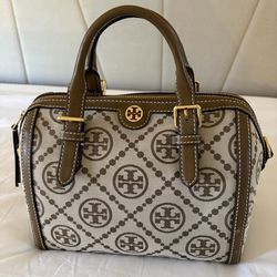 Tory Burch Monogram Jacquard Barrel Bag
