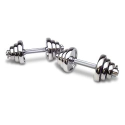 Ivanko Standard Variable Weight Dumbbells in Chrome
