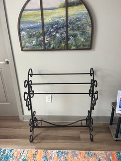 Frenchi Home Furnishing Blanket Rack – Heavy Duty Iron – $40