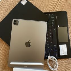 iPad Pro 11” (M2 chip / 2022 model) 4th Generation 128GB with keyboard case and stylus pen