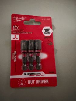 Milwaukee Shockwave 1 7/8” Magnetic Nut Driver 3-Pack