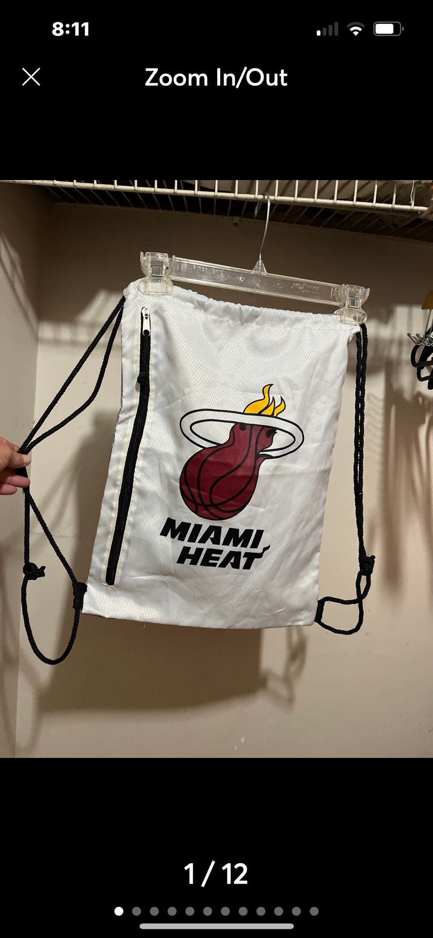 NBA Authentic Drawstring Backpack