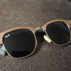 Ray-Ban Club Master Wood Sunglasses 