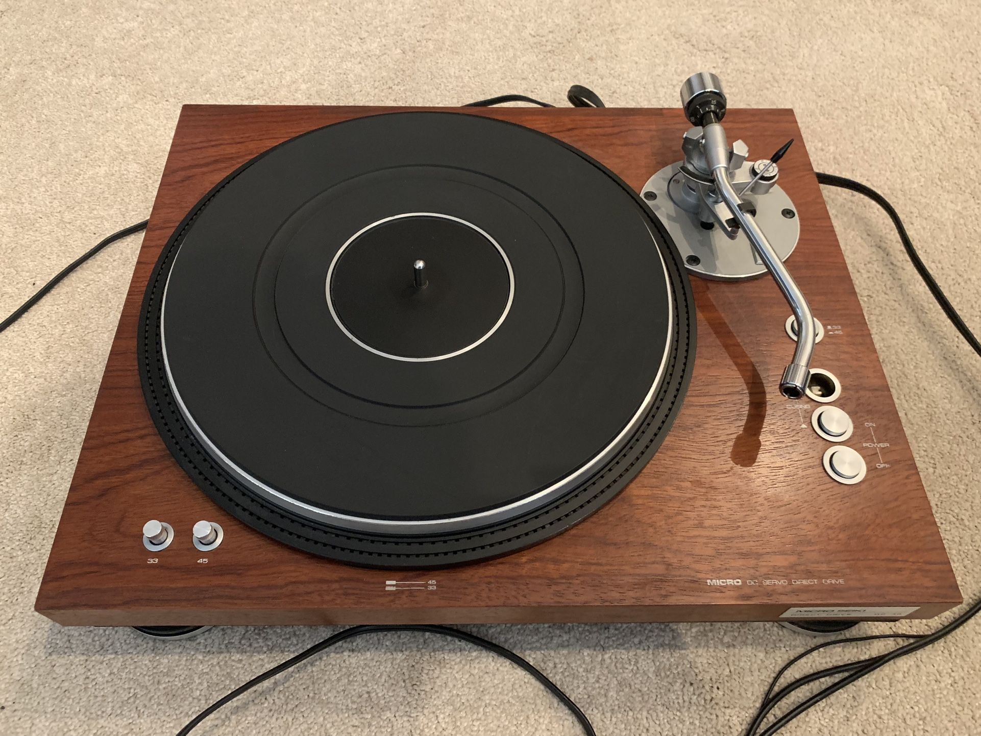 Micro Seiki DD-35 direct drive turntable works READ
