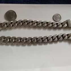Two Silver Bracelet 9.25
