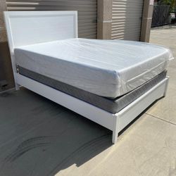 Queen Bed Frame With Mattress 