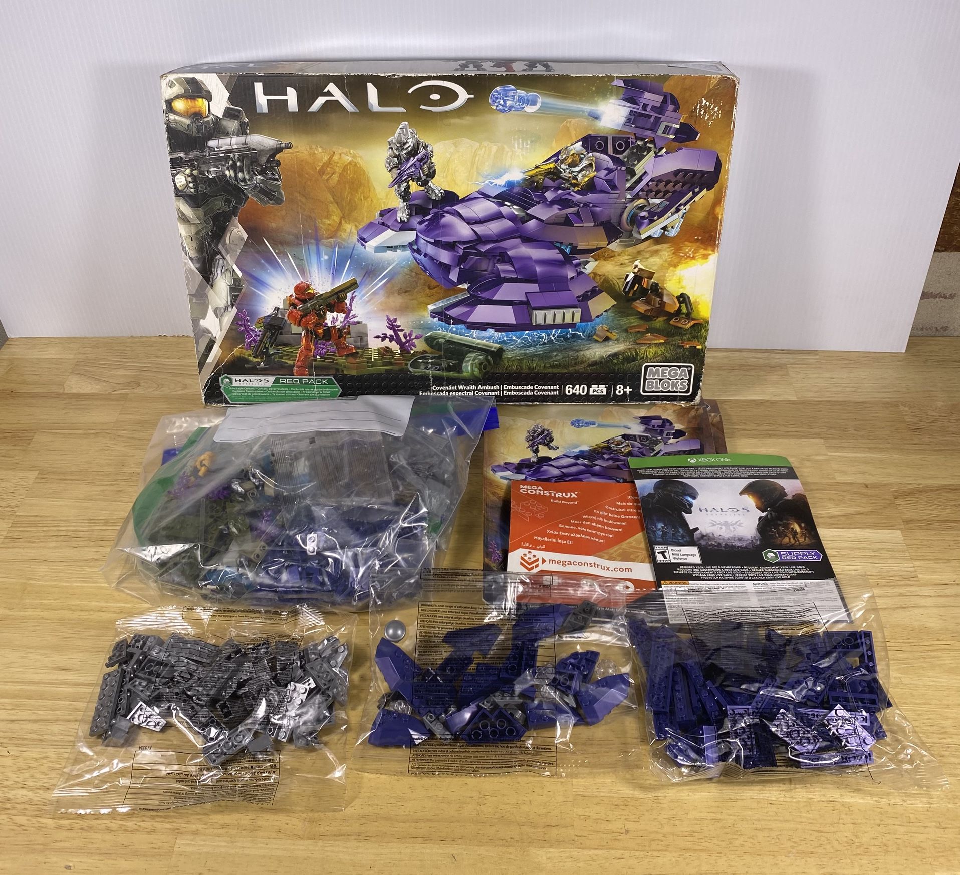 Mega Bloks Halo Covenant Wraith Ambush DPJ93 2016 RARE - Read Description!