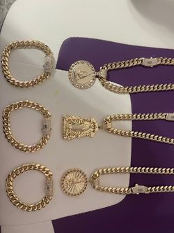 Set De Oro Laminado 14 L