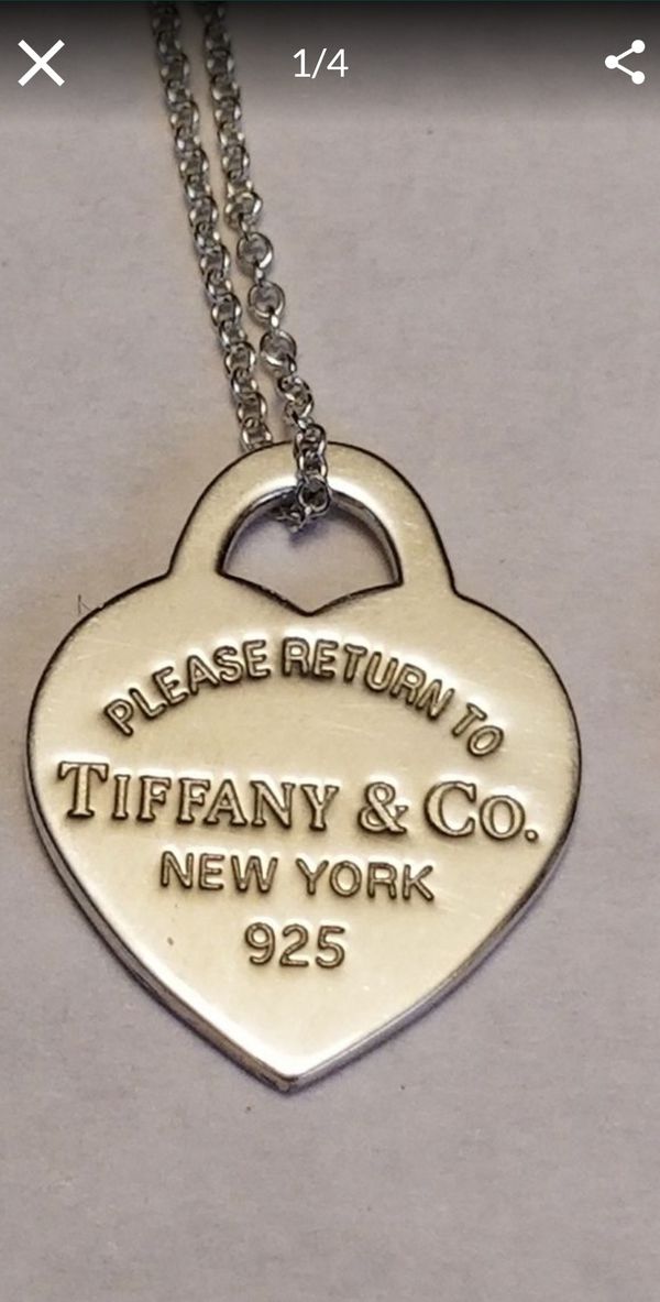 Authentic 16&quot; Tiffany & CO. Return to Tiffany heart tag necklace for Sale in Lake Stevens, WA ...