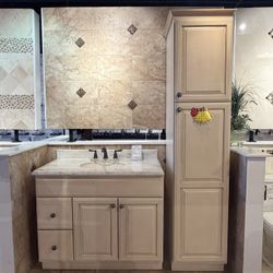 42” Bertch Villager Vanity With Linear Cabinet 