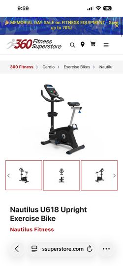 Nautilus U618 stationary Bike