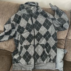Black And Gray Hoodie. For Men Or Big Boy 
