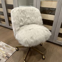 Faux Fur Office Desk Chair 