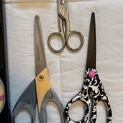 3 New Professional Scissors, Never Used - All 3 For $9