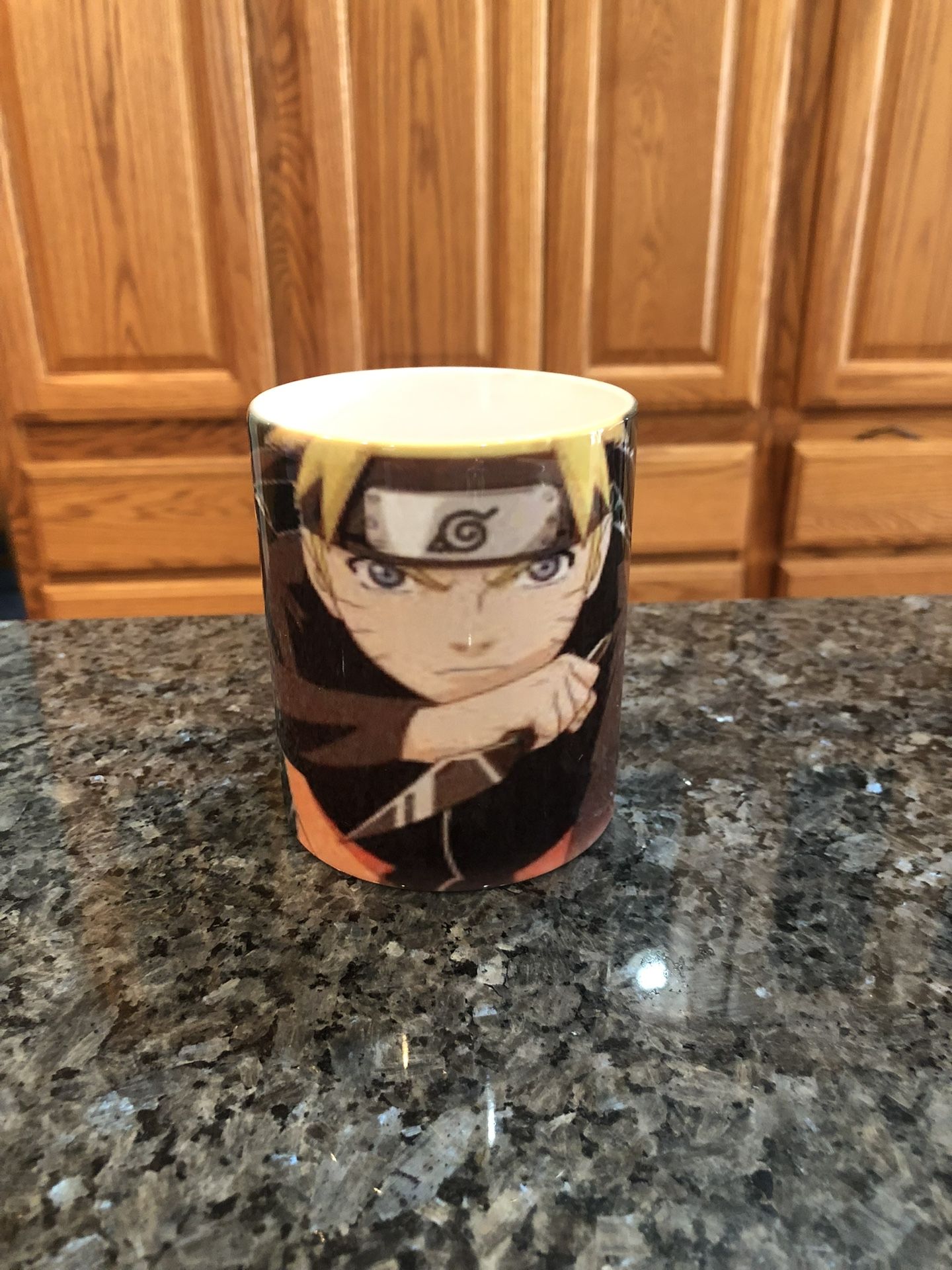 Nartuo Shippuden Coffee Cup Size 4 Inches Tall.  Brand New Never Used . 
