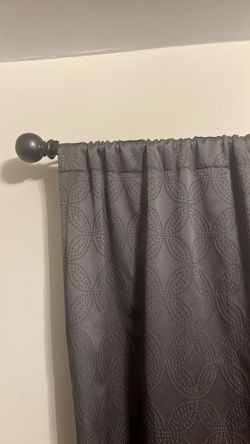 Four Gray Blackout Curtain Panels 84” by 52”