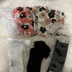 Girl Kid  Socks 3 Pack and Cotton panties 3 Pack  Size 7-8Y New