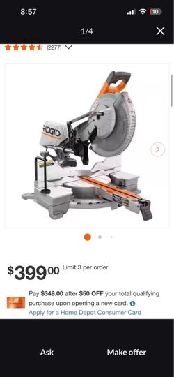 Ridgid  miter saw