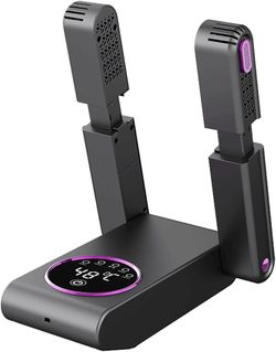 Whisper Quiet Telescopic Boot Shoe Dryer Timer Forced Air Deodorizer