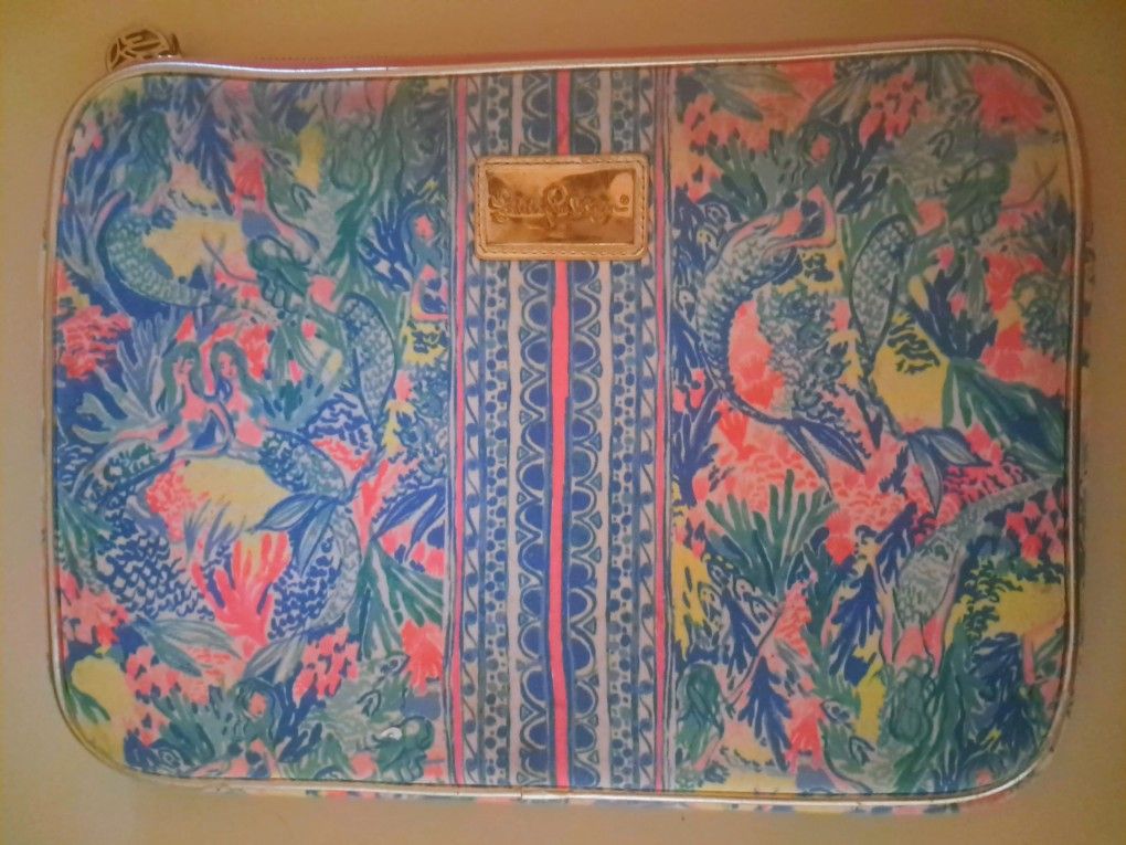 Lilly Pulitzer Laptop Notebook Tablet Sleeve 13x10 Padded Bag  