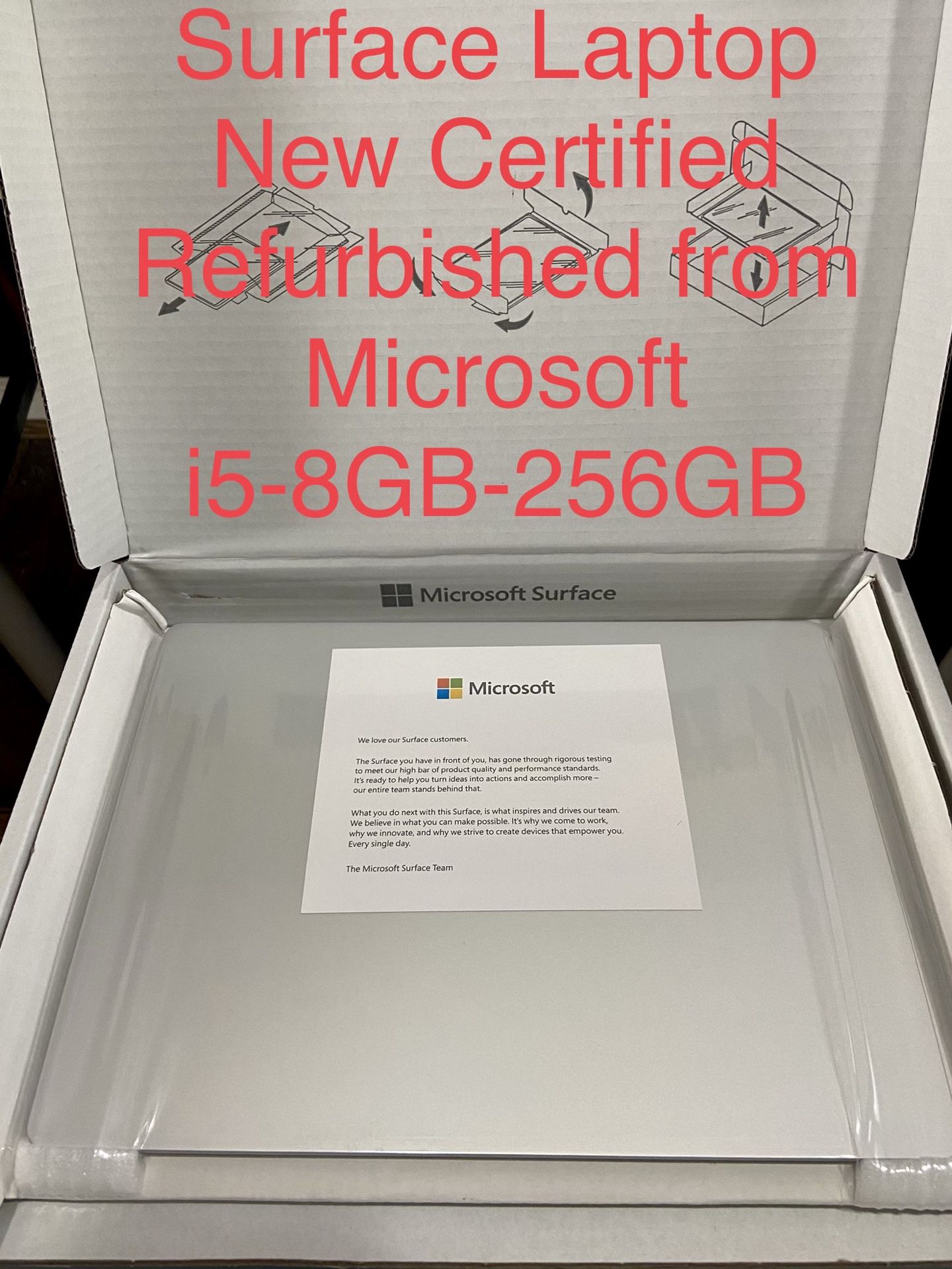Surface Laptop New Certified Refurbished Microsoft