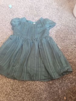Green cat & jack 4t holiday dress