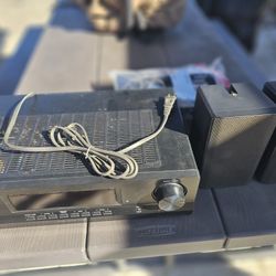 Sony Amplifier With Outdoor Speakers And Accessories 
