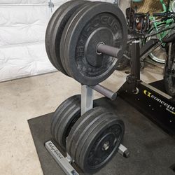Rogue Bumper Plates And Rack.