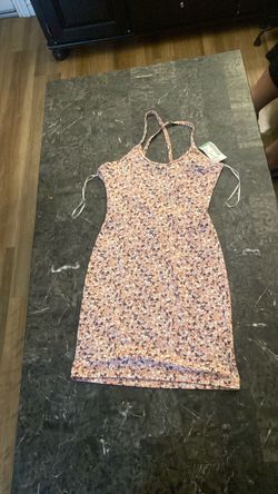 Floral Mini Dress with Tie Sides
