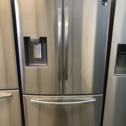 New Samsung Counter Depth Stainless Steel French Door Refrigerator 
