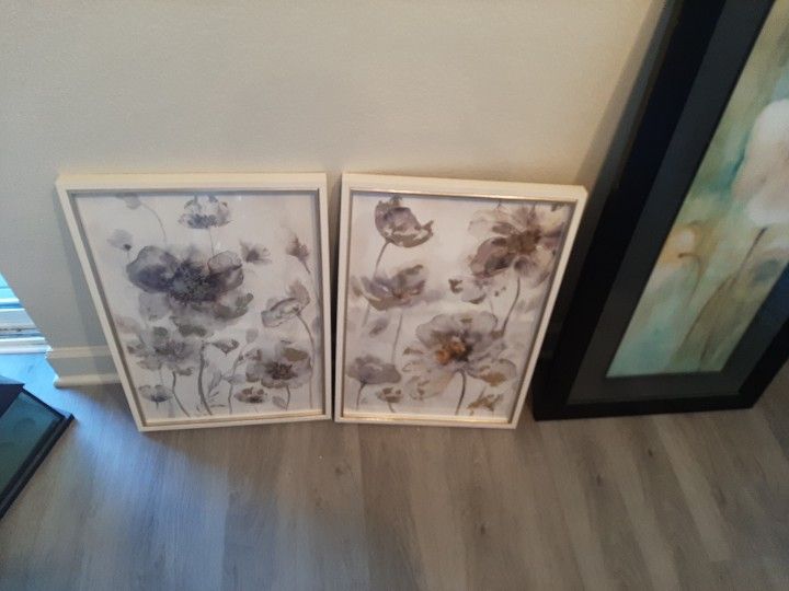 Framed Flower  Pic Set