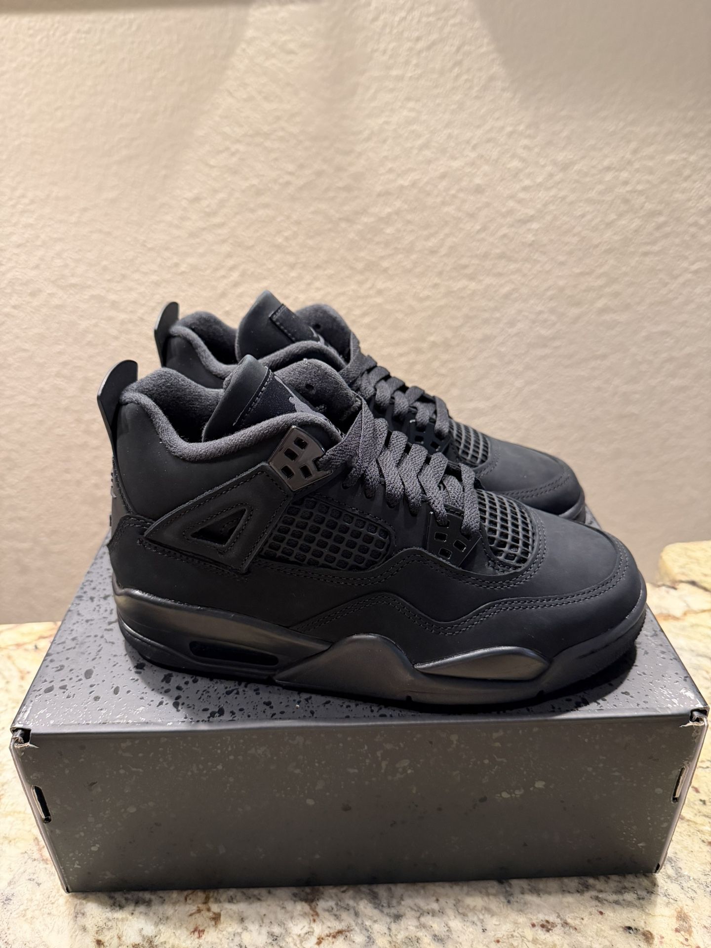 Nike Air Jordan 4 Retro Black Cat 2025 GS Size 5 Youth IB4171-010 Brand New