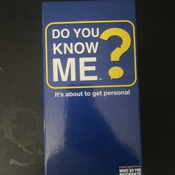 Do You Know Me? No But You Can After playing This Game It’s Almost New