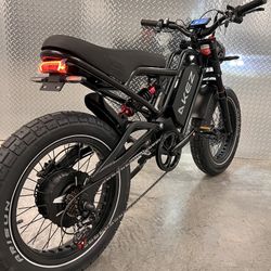 ✅ New - 52Volt/1500W/3000W Electric Dirt Bike Style E-Bike, 25ah Battery, 40mph 