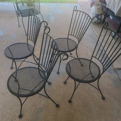 Metal Chairs  Heavy  And Sturdy 