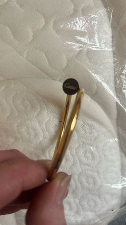 Unisex Cartier gold nail bracelet
